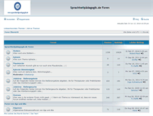 Tablet Screenshot of forum.sprachheilpaedagogik.de
